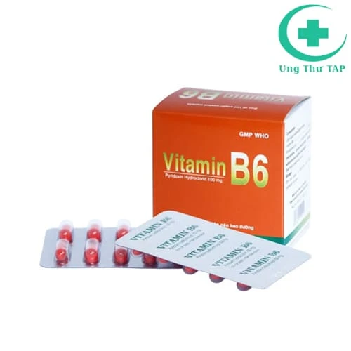 Vitamin B6 100mg Bidiphar - Thuốc điều trị thiếu máu nguyên bào sắt