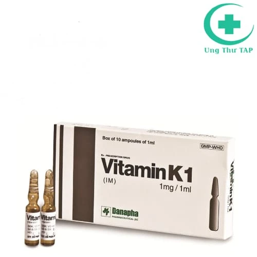 Vitamin K1 1mg/1ml Danapha - Thuốc đề phòng xuất huyết não
