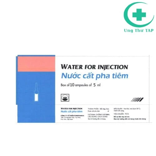 Water for injection 5ml (Nước cất pha tiêm) Pymepharco - 