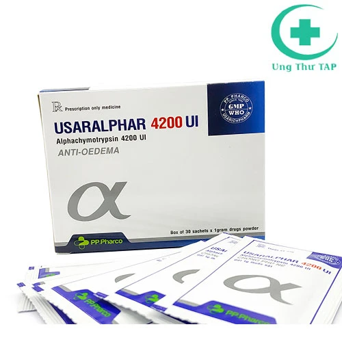Usaralphar 4200 UI - Thuốc kháng viêm, điều trị phù nề hiệu quả