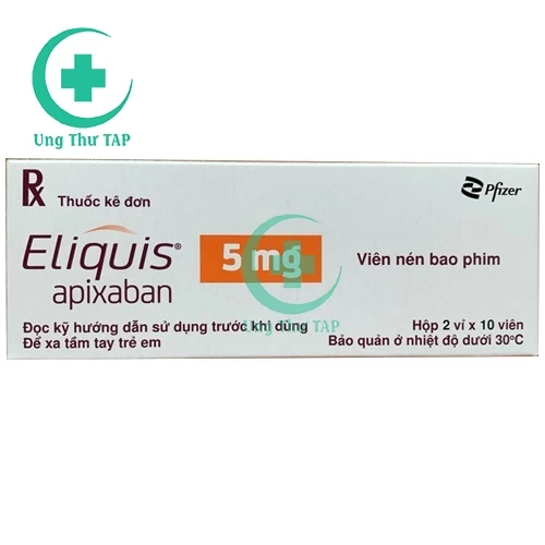 Eliquis 5mg - Thuốc giúp phòng ngừa và chống đông máu