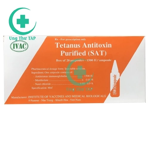 Thuốc Huyết thanh kháng độc tố uốn ván tinh chế (SAT) 