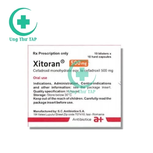 Xitoran 500mg Antibiotice - Thuốc điều trị nhiễm khuẩn hiệu quả
