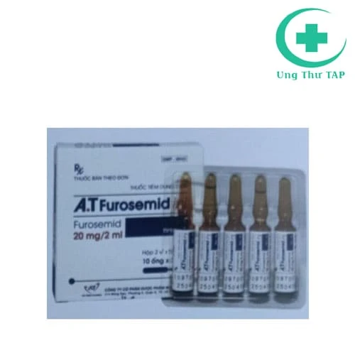 A.T Furosemide inj - Thuốc điều trị phù phổi, phù não, tăng HA
