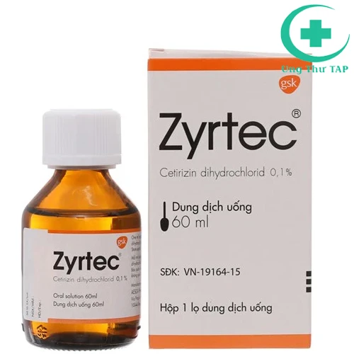 Zyrtec Sol - Thuốc điều trị viêm mũi dị ứng và mề đay của Ý