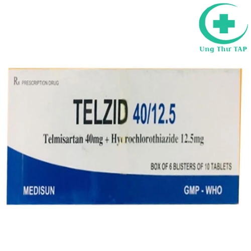 Telzid 40/12.5 - Thuốc trị tăng huyết áp không rõ nguyên nhân