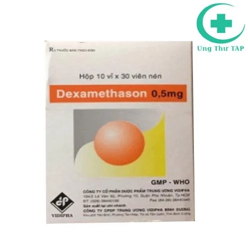 Dexamethason 0,5mg Vidipha - Thuốc điều trị chống viêm nhiễm