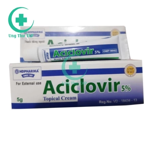 Aciclovir 5% HD Pharma - Thuốc dự phòng tái nhiễm virus Herpes simplex