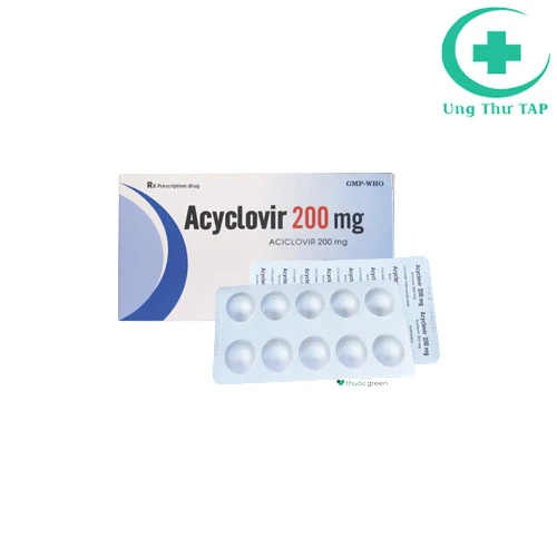 Acyclovir 200mg Quapharco - Thuốc  trị nhiễm Herpes simplex dạng uống