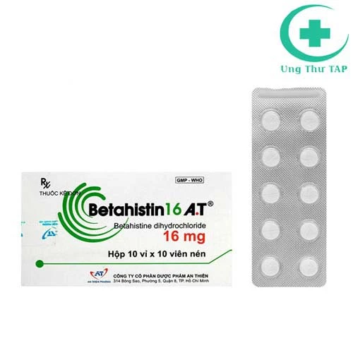 Betahistin 16 A.T - Thuốc điều trị chóng mặt choáng váng hiệu quả