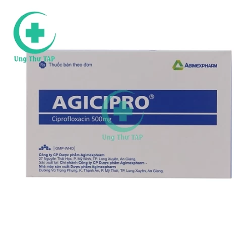 Agicipro 500mg Agimexpharm - Thuốc điều trị viêm, nhiễm khuẩn