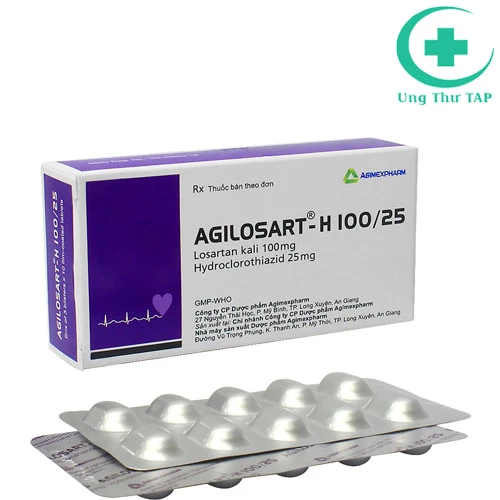 Agilosart-H100/25 Agimexpharm - Thuốc điều trị tăng huyết áp