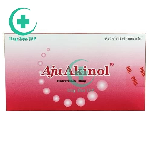 Aju Akinol 10mg - Thuốc điều trị mụn trứng cá nặng có mủ