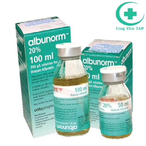 Albunorm 20% 200g/l 100ml -Thuốc chống giảm Albumin máu
