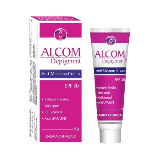 Alcom Depigment SPF 30g Gamma - Kem làm mờ vết thâm nám