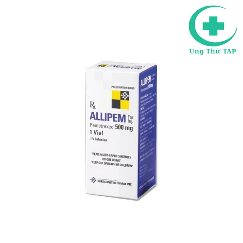 Allipem 500mg - Thuốc trị ung thư, U trung biểu mô màng phổi