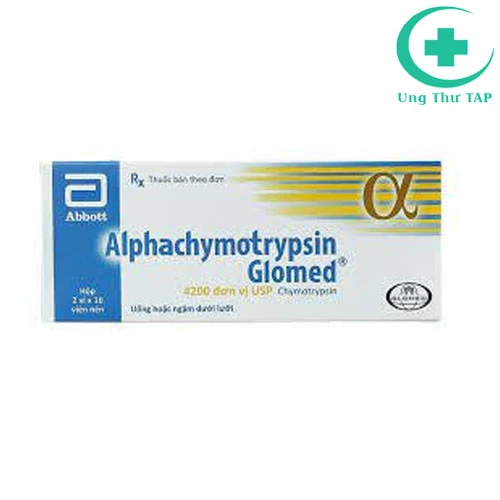Alphachymotrypsin Glomed 4200 - Thuốc làm tan máu bầm hiệu quả