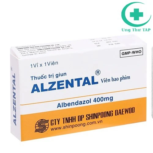 Alzental 400mg - Thuốc diệt giun và các loại sán hiệu quả