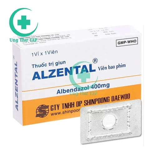 Alzental 400mg - Thuốc diệt giun và các loại sán hiệu quả