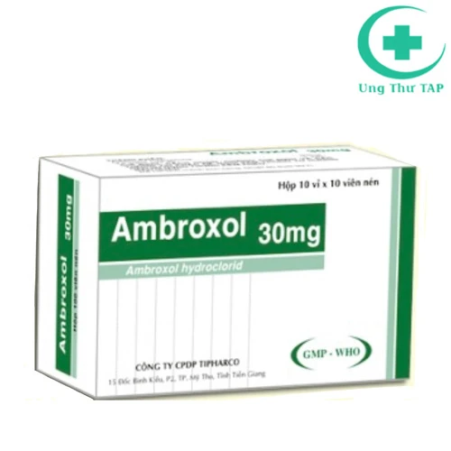Ambroxol 30mg Tipharco - Thuốc điều trị bệnh viêm phế quản 