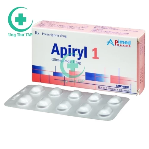 Apiryl 1-  Thuốc điều trị tiểu đường type 2 hiệu quả