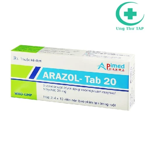 Arazol Tab 20 - Thuốc điều trị trào ngược dạ dày - thực quản