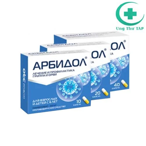 Arbidol (màu xanh) của Nga - Thuốc kháng virus, ngừa Covid-19
