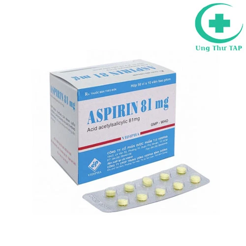 ASPIRIN 81mg Vidipha - Thuốc chống nhồi máu cơ tim & đột quỵ