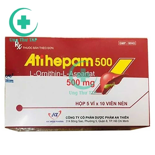 Atihepam 500mg (viên) - Thuốc điều trị các vấn đề ở gan