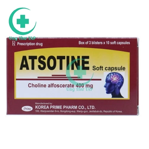 Atsotine Soft Capsule 400mg - Thuốc điều trị  sa sút trí tuệ, suy giảm trí nhớ