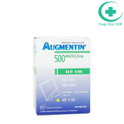 Augmentin 500/62.5 Sac 500mg 12's - Thuốc điều trị nhiễm khuẩn