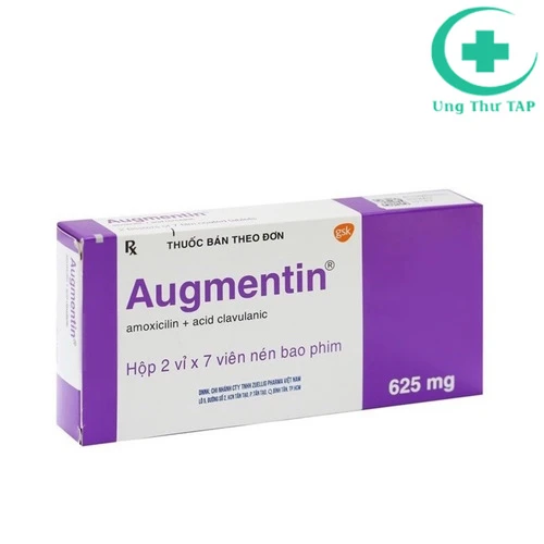 Augmentin Tab 625mg 2x7's - Thuốc trị nhiễm khuẩn của Anh