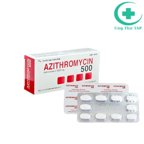  Azithromycin 500 - Thuốc điều trị nhiễm khuẩn của Dược Hậu Giang