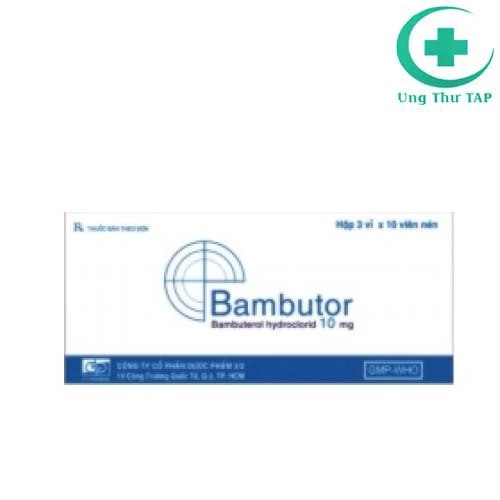 Bambutor 10mg - Thuốc trị hen phế quản, viêm phế quản 