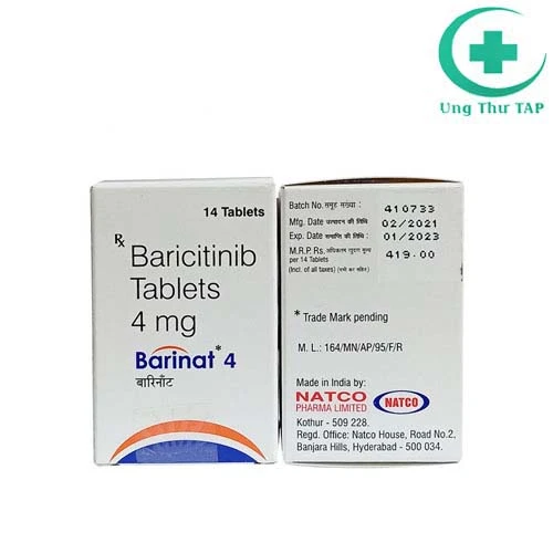 Barinat 4 tablet - Thuốc điều trị viêm khớp dạng thấp