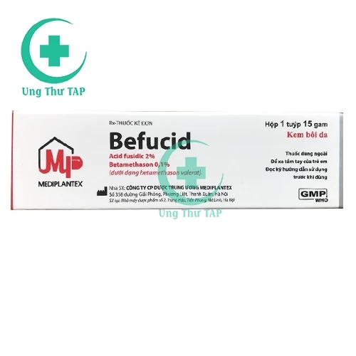 Befucid - Thuốc trị các bệnh ngoài da do viêm, nhiễm khuẩn
