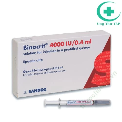 Binocrit 4000IU/0,4ml - Thuốc trị bệnh thiếu máu chất lượng