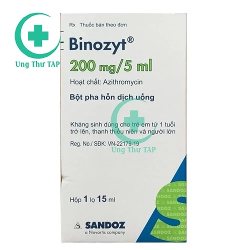 Binozyt Susp 200mg/5ml 1's - Thuốc điều trị  nhiễm khuẩn của Romania 