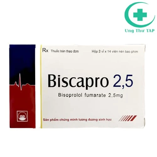 Biscapro 2,5 Pymepharco - Thuốc điều trị tăng huyết áp hiệu quả