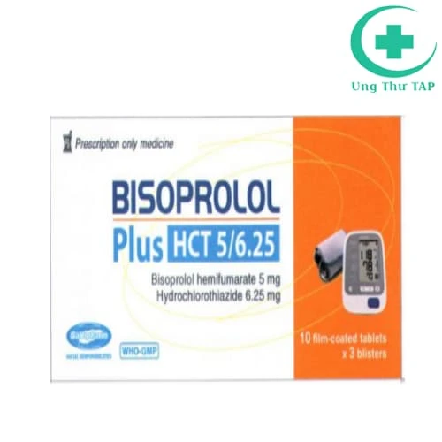 Bisoprolol Plus HCT 5/6.25 - Thuốc điều trị tăng huyết áp của SaVi