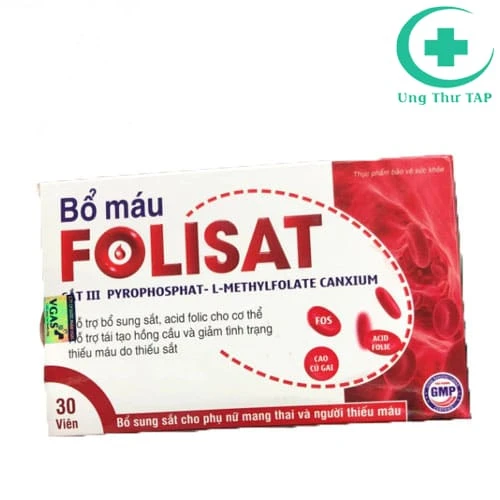 BỔ MÁU FOLISAT - Hỗ trợ bổ sung sắt và acid folic cho cơ thể