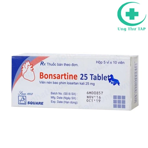 Bonsartine 25 Tablet - Điều trị tăng HA từ nhẹ đến trung bình
