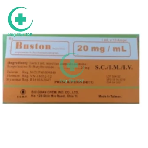 Buston Injection 20mg/ml Siu Guan Chem - Trị viêm loét dạ dày
