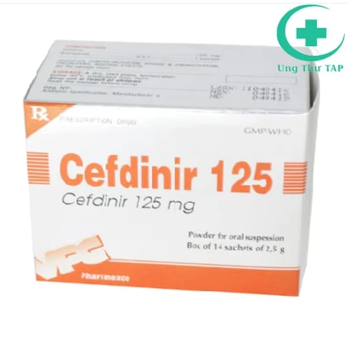 Cefdinir 125 Cửu Long - Thuốc điều trị các bệnh về nhiễm khuẩn
