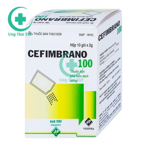 Cefimbrano 100 - Thuốc điều trị viêm tai giữa và viêm phổi