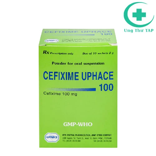 Cefixime Uphace 100 - Thuốc điều trị viêm, nhiễm khuẩn