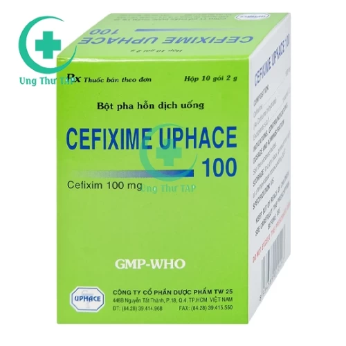 Cefixime Uphace 100 - Thuốc điều trị viêm, nhiễm khuẩn