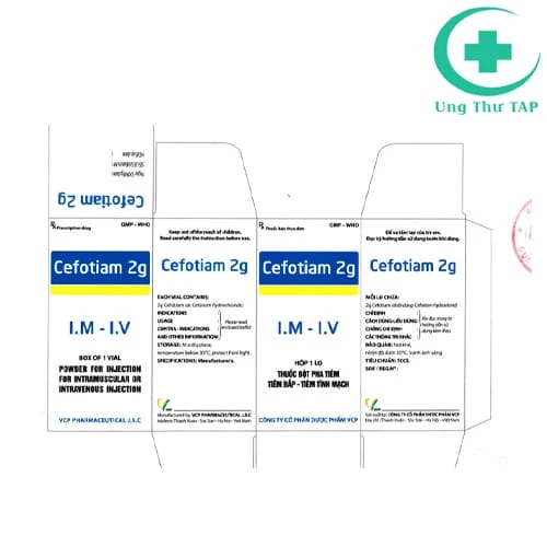 Cefotiam 2g - Thuốc điều trị nhiễm trùng của VCP