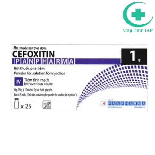 Cefoxitin Panpharma 1g - Thuốc điều trị nhiễm khuẩn