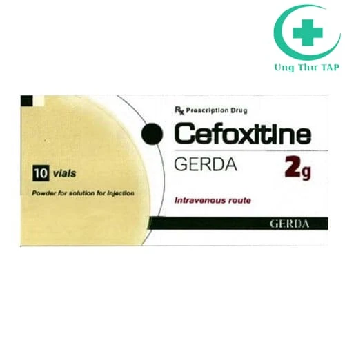 Cefoxitine Gerda 2g - Thuốc điều trị và dự phòng nhiễm khuẩn